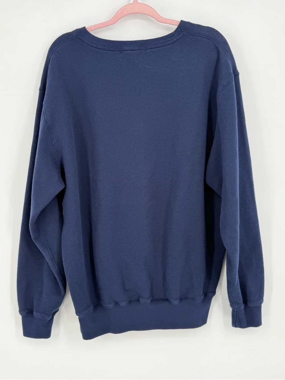 Polo by Ralph Lauren Navy Crewneck Sweatshirt with Red Pony Embroidery